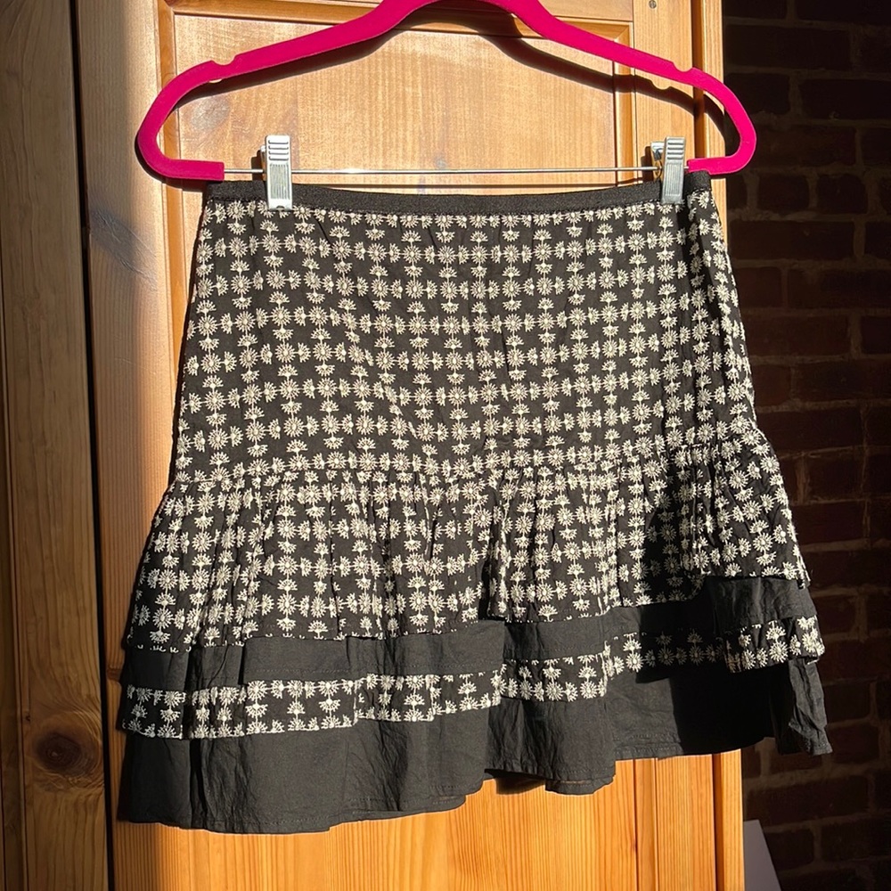 Plenty by Tracy Reese embroidered tiered mini skirt